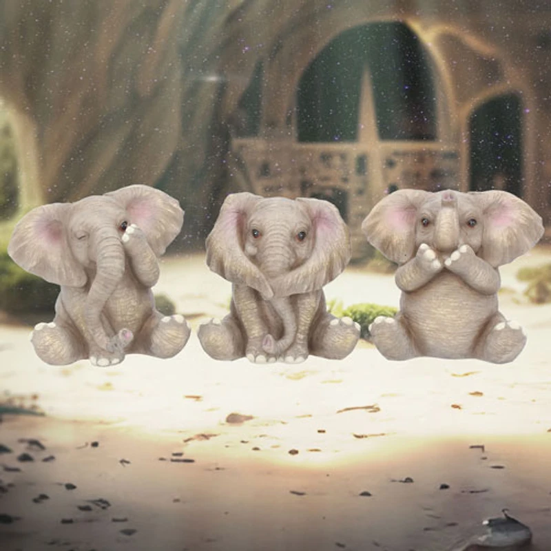 Nemesis Now Three Baby Elephants Figurine