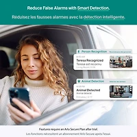 Caméra de surveillance d'intérieur 2K à brancher avec fil 3e génération Arlo Essential (2025) - Blanc