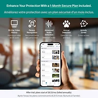 Caméra de surveillance d'intérieur 2K à brancher avec fil 3e génération Arlo Essential (2025) - Blanc