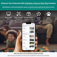 Caméra de surveillance 2K sans fil 3e génération Arlo Essential (2025) - Paquet de