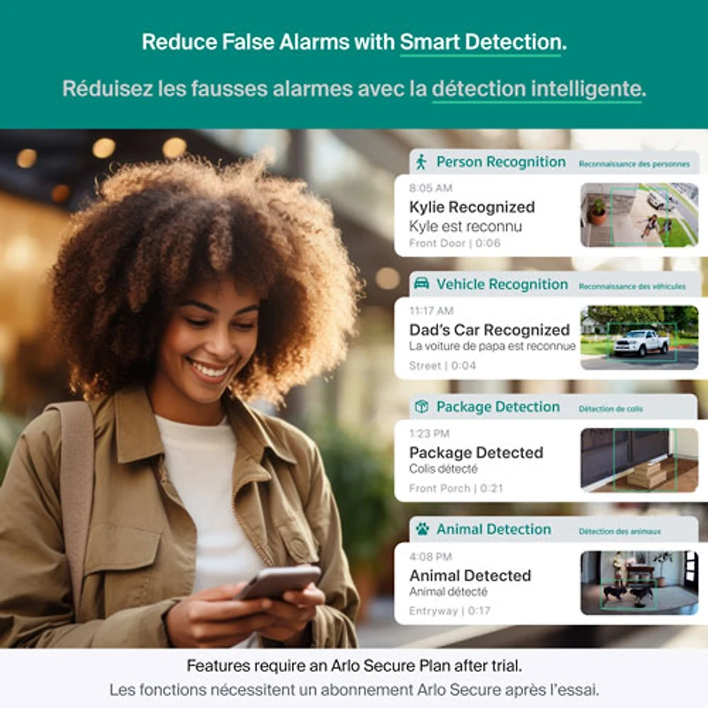 Caméra de surveillance 2K sans fil 3e génération Arlo Essential (2025) - Paquet de 4 - Blanc - Exclusivité Best Buy