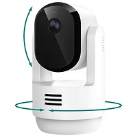 Caméra de surveillance intérieure PTZ sans fil 2K Essential d'Arlo - Blanc