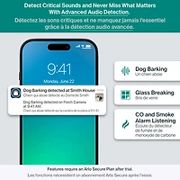 Caméra de surveillance d'intérieur 2K panoramique/inclinable à brancher avec fil Arlo (2025) - Blanc