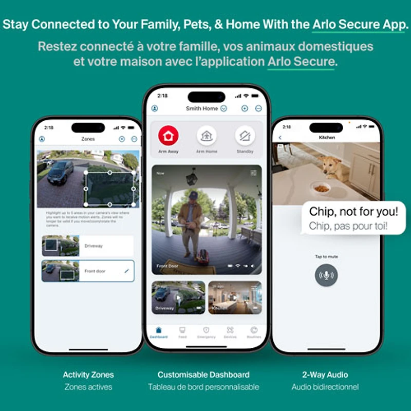 Caméra de surveillance sans fil 2K 3e génération Arlo Essential XL (2025