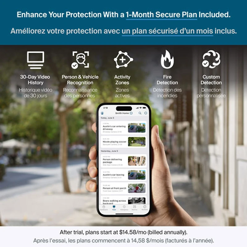 Caméra de surveillance sans fil 2K HDR 6e génération Arlo Pro (2025) - Blanc - Paquet de 3 - Exclusivité Best Buy