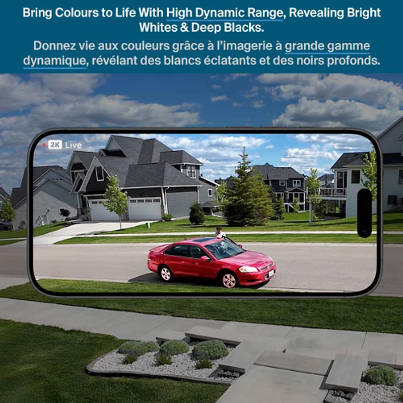 Caméra de surveillance sans fil 2K HDR 6e génération Arlo Pro (2025) - Blanc - Paquet de 3 - Exclusivité Best Buy