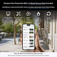 Caméra de surveillance à projecteur d'illumination avec fil 2K Pro 3 d'Arlo - Blanc