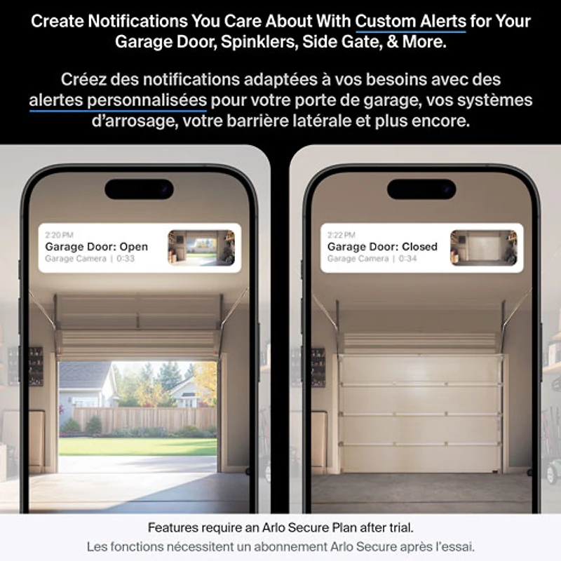 Caméra de surveillance à projecteur d'illumination avec fil 2K Pro 3 d'Arlo - Blanc