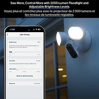 Caméra de surveillance à projecteur d'illumination avec fil 2K Pro 3 d'Arlo - Blanc