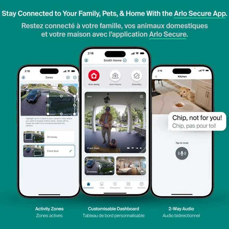 Arlo Essential Wireless 3rd Gen 2K Security Camera (2025) - White