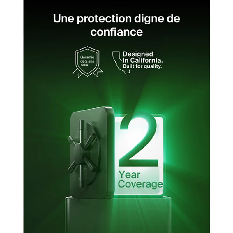 Belkin 3-in-1 25W Qi2 Wireless Charging Stand (WIZ040ttCH) - Grey