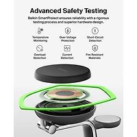 Belkin 3-in-1 25W Qi2 Wireless Charging Stand (WIZ040ttCH) - Grey