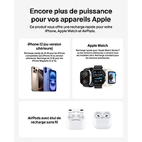 Belkin 3-in-1 25W Qi2 Wireless Charging Stand (WIZ040ttCH) - Grey