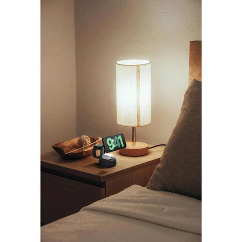 Belkin 3-in-1 25W Qi2 Wireless Charging Stand (WIZ040ttCH) - Grey