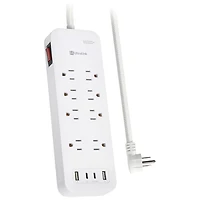 Parasurtenseur à 8 prises avec 2 ports USB-A et 2 ports USB-C d'UltraLink
