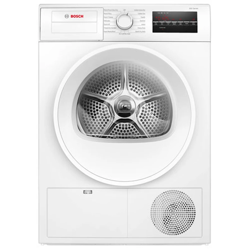 Boîte ouverte - Sécheuse électrique de 4,0 pi³ série 300 de Bosch (WPA12100UC) - Blanc - Endommagé