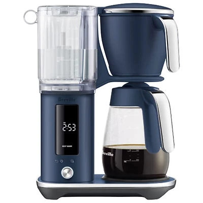 Breville Luxe Glass Drip Coffee Maker - 12-Cup - Damson Blue