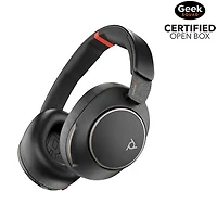 Boîte ouverte - Casque d'écoute Bluetooth à suppression du bruit supra-auriculaire Poly Voyager Surround 85 UC de HP - Noir