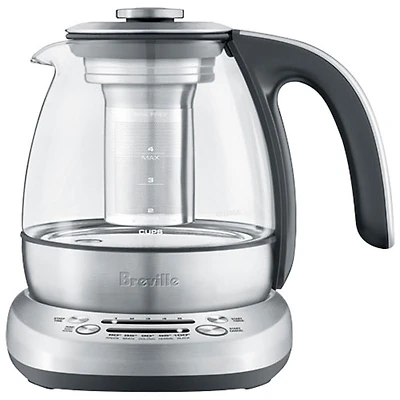 Refurbished (Good) - Breville Smart Tea Infuser Electric Kettle - 1L - Glass/Stainless Steel - Remanufactured by Breville