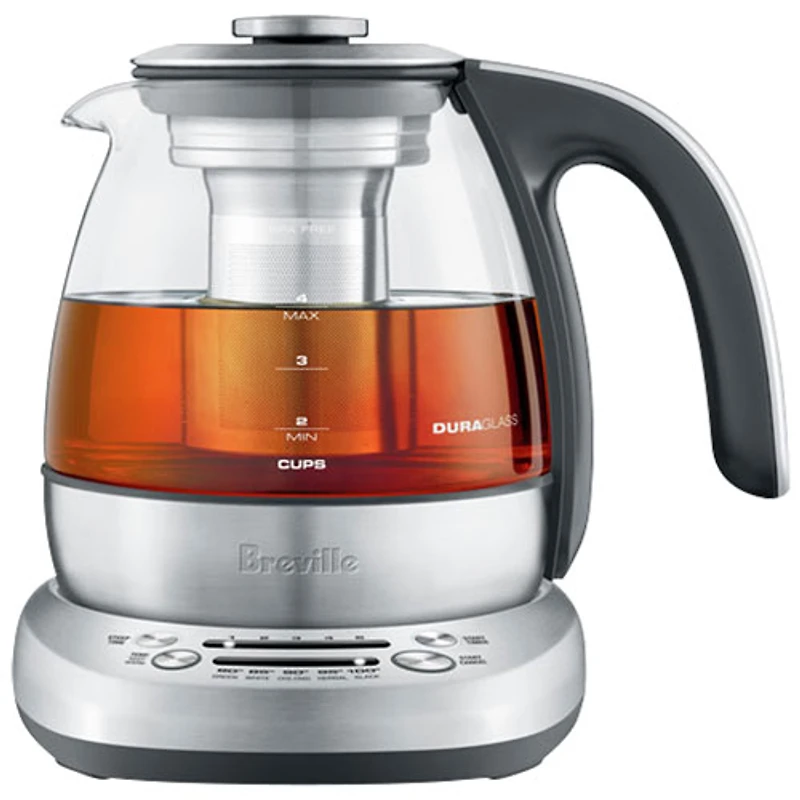 Refurbished (Good) - Breville Smart Tea Infuser Electric Kettle - 1L - Glass/Stainless Steel - Remanufactured by Breville