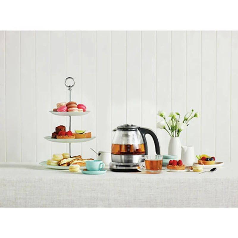 Refurbished (Good) - Breville Smart Tea Infuser Electric Kettle - 1L - Glass/Stainless Steel - Remanufactured by Breville