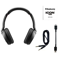 Skullcandy Icon 180 On-Ear Sound Isolating Bluetooth Headphones - True Black