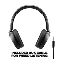 Skullcandy Icon 180 On-Ear Sound Isolating Bluetooth Headphones - True Black