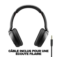 Skullcandy Icon 180 On-Ear Sound Isolating Bluetooth Headphones - True Black