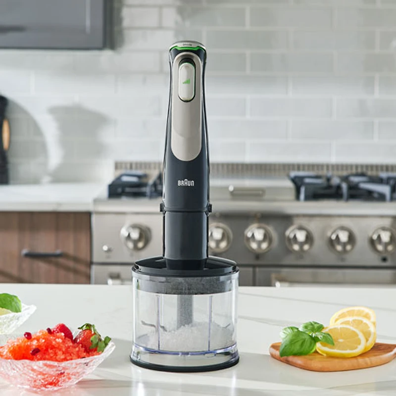 Mélangeur à main 700 W 2 l MultiQuick 9 de Braun - Acier inoxydable noir