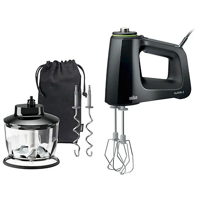Mélangeur à main à 9 vitesses MultiMix de Braun (HM5100BK) - Noir