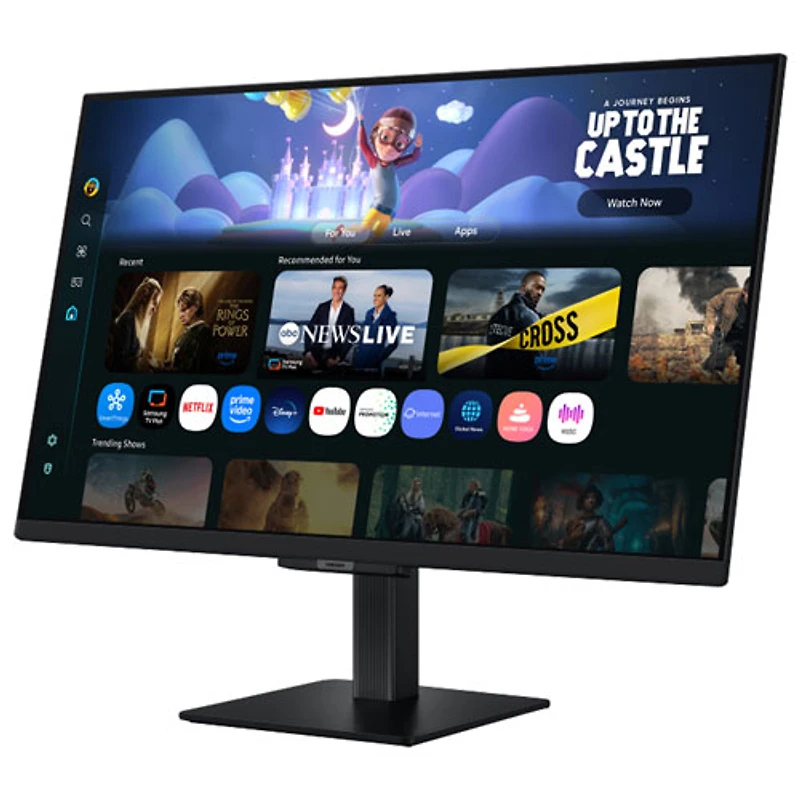 Moniteur de jeu DEL VA HD intégrale 60 Hz de 32 po de Samsung avec temps de réponse de 4 ms gris à gris (LS32FM500ENXZA) - Noir
