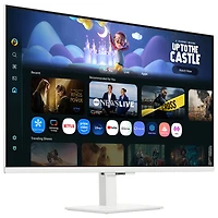 Moniteur de jeu FreeSync DEL IPS HD intégrale gris à gris 5 ms 60 Hz de 27 po de Samsung (LS27FM501ENXZA) - Blanc