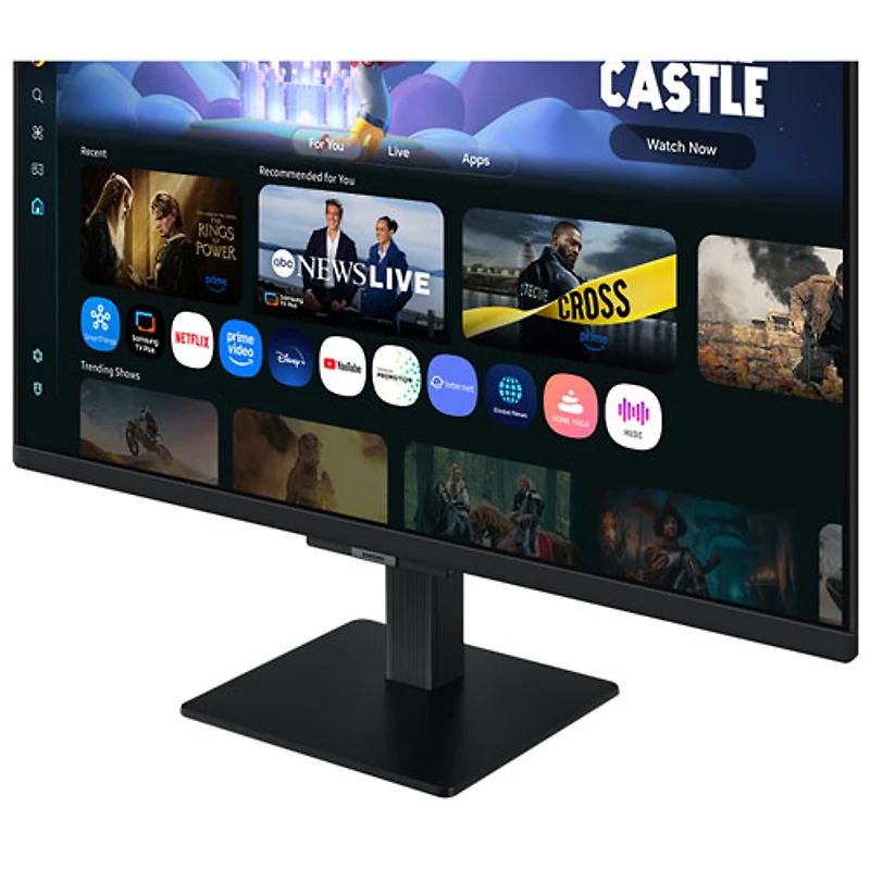 Moniteur de jeu DEL IPS HD intégrale gris à gris 5 ms 60 Hz 27 po de Samsung (LS27FM500ENXZA) - Noir