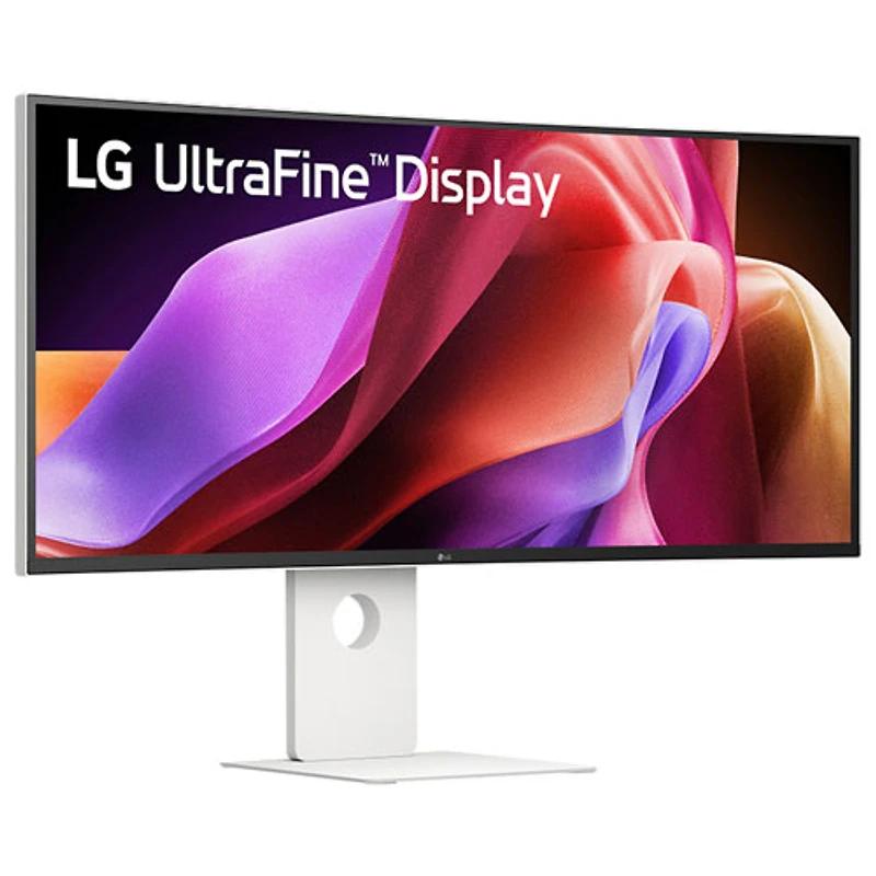 LG 40" 5K 120Hz 5ms GTG Curved IPS LED FreeSync Gaming Monitor (40U990A-W) - White