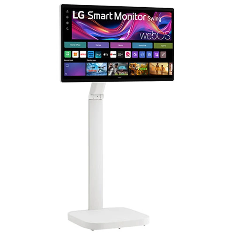 Moniteur intelligent tactile DEL IPS UHD 4K gris à gris 5 ms 60 Hz 32 po de LG (32U889SA-W) - Blanc