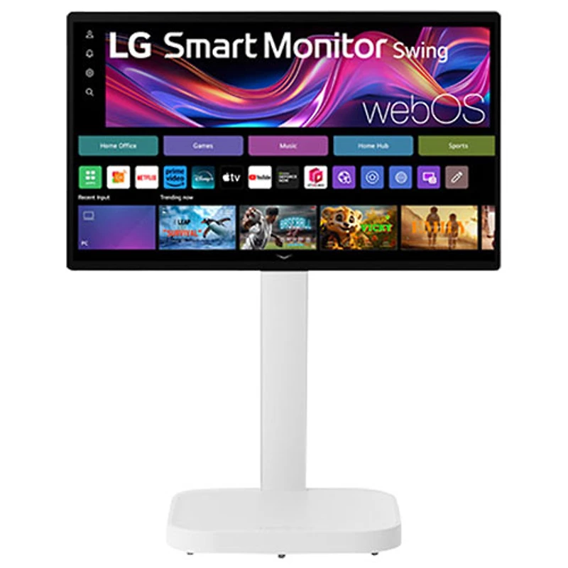 Moniteur intelligent tactile DEL IPS UHD 4K gris à gris 5 ms 60 Hz 32 po de LG (32U889SA-W) - Blanc
