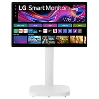 Moniteur intelligent tactile DEL IPS UHD 4K gris à gris 5 ms 60 Hz 32 po de LG (32U889SA-W) - Blanc