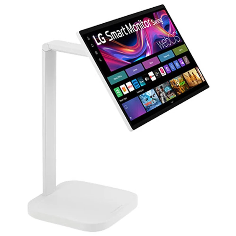 Moniteur intelligent tactile DEL IPS UHD 4K gris à gris 5 ms 60 Hz 32 po de LG (32U889SA-W) - Blanc