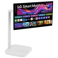 Moniteur intelligent tactile DEL IPS UHD 4K gris à gris 5 ms 60 Hz 32 po de LG (32U889SA-W) - Blanc