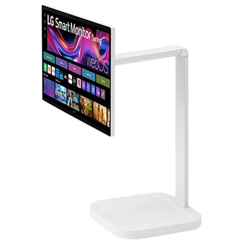 Moniteur intelligent tactile DEL IPS UHD 4K gris à gris 5 ms 60 Hz 32 po de LG (32U889SA-W) - Blanc