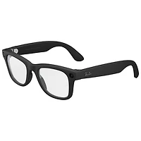 Ray-Ban | Meta Wayfarer (Gen 2) Glasses with AI, Photo, Video, Audio & Messaging - Matte Black/Clear