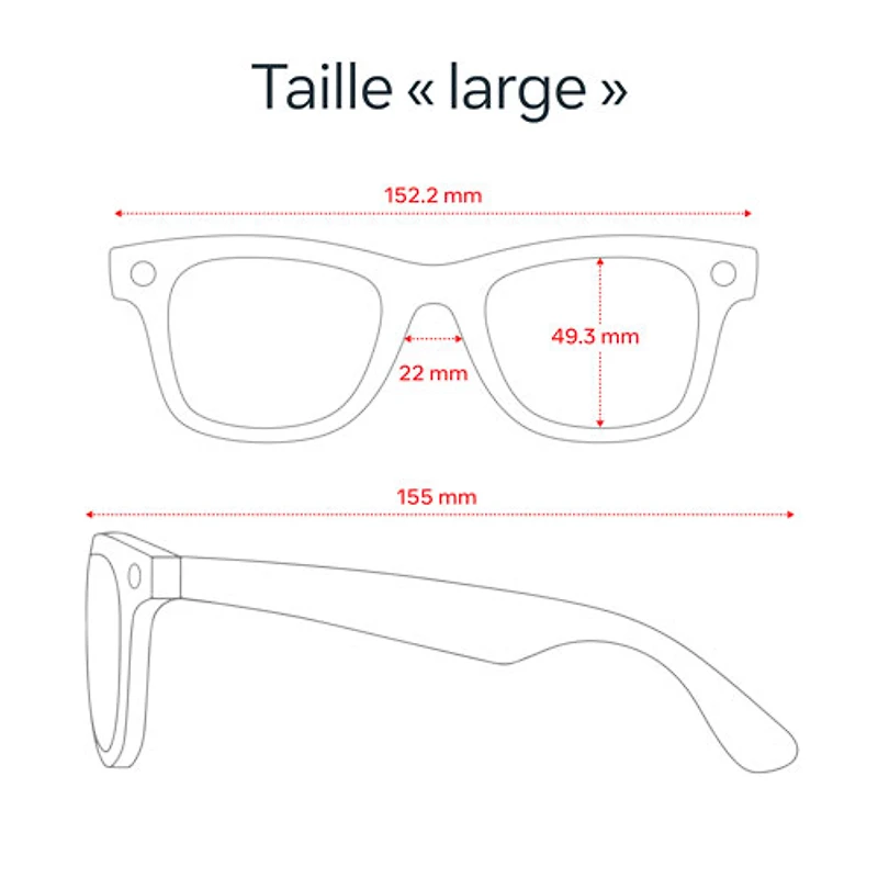 Ray-Ban | Meta Wayfarer (Gen 2) Glasses with AI, Photo, Video, Audio & Messaging - Matte Black/Clear