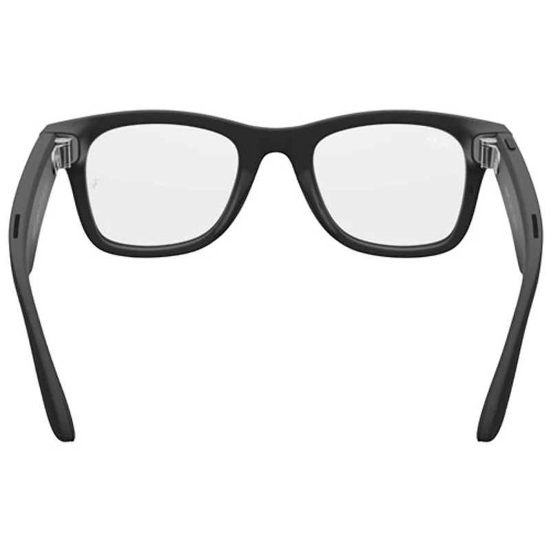 Ray-Ban | Meta Wayfarer (Gen 2) Glasses with AI, Photo, Video, Audio & Messaging - Matte Black/Clear