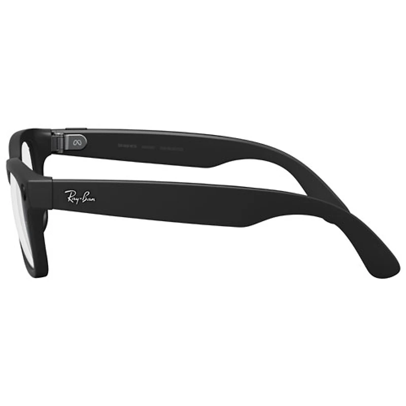 Ray-Ban | Meta Wayfarer (Gen 2) Glasses with AI, Photo, Video, Audio & Messaging - Matte Black/Clear