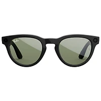 Lunettes Headliner (2e gén) de Ray-Ban | Meta avec IA, photo, vidéo, audio et messagerie - Noir brillant/Vert G-15 - Pont ordinaire
