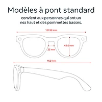 Lunettes Headliner (2e gén) de Ray-Ban | Meta avec IA, photo, vidéo, audio et messagerie - Noir brillant/Vert G-15 - Pont ordinaire