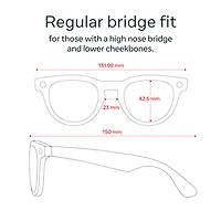 Lunettes Headliner (2e gén) de Ray-Ban | Meta avec IA, photo, vidéo, audio et messagerie - Noir brillant/Vert G-15 - Pont ordinaire