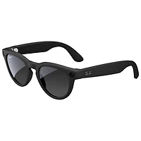 Ray-Ban | Meta Headliner (Gen 2) Glasses with AI, Photo, Video, Audio & Messaging - Matte Black/Polarized Gradient Graphite - Regular Bridge Fit