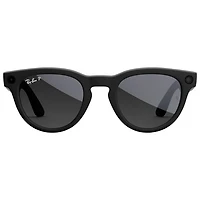 Ray-Ban | Meta Headliner (Gen 2) Glasses with AI, Photo, Video, Audio & Messaging - Matte Black/Polarized Gradient Graphite - Regular Bridge Fit