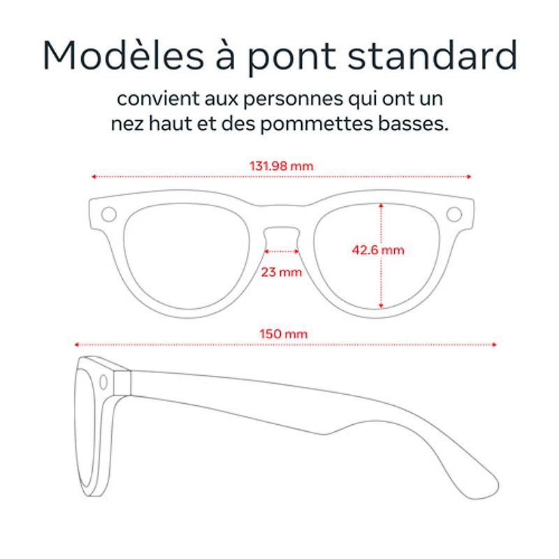 Ray-Ban | Meta Headliner (Gen 2) Glasses with AI, Photo, Video, Audio & Messaging - Matte Black/Polarized Gradient Graphite - Regular Bridge Fit